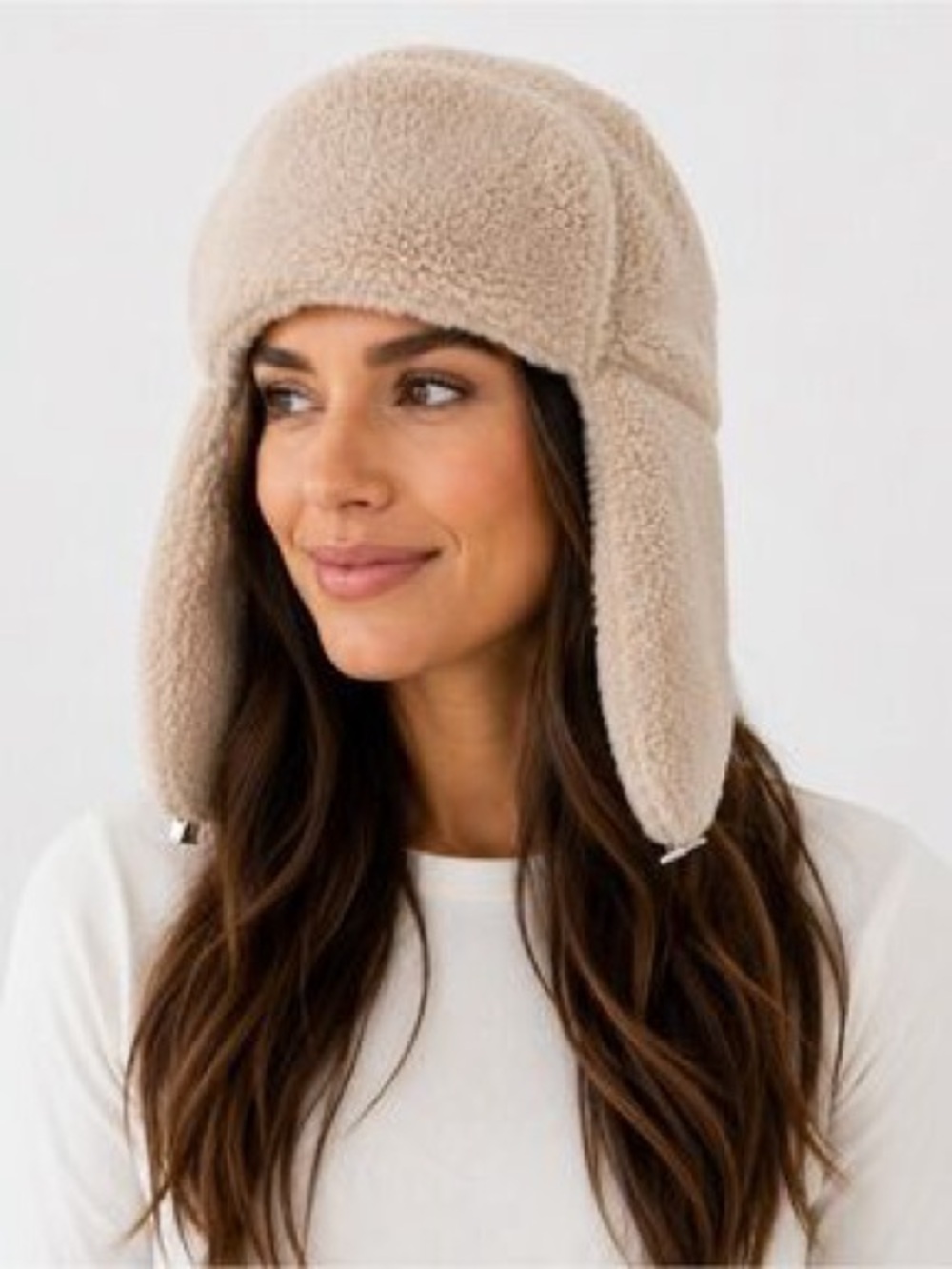 Spyder Sherpa Trapper Hat - Ivory